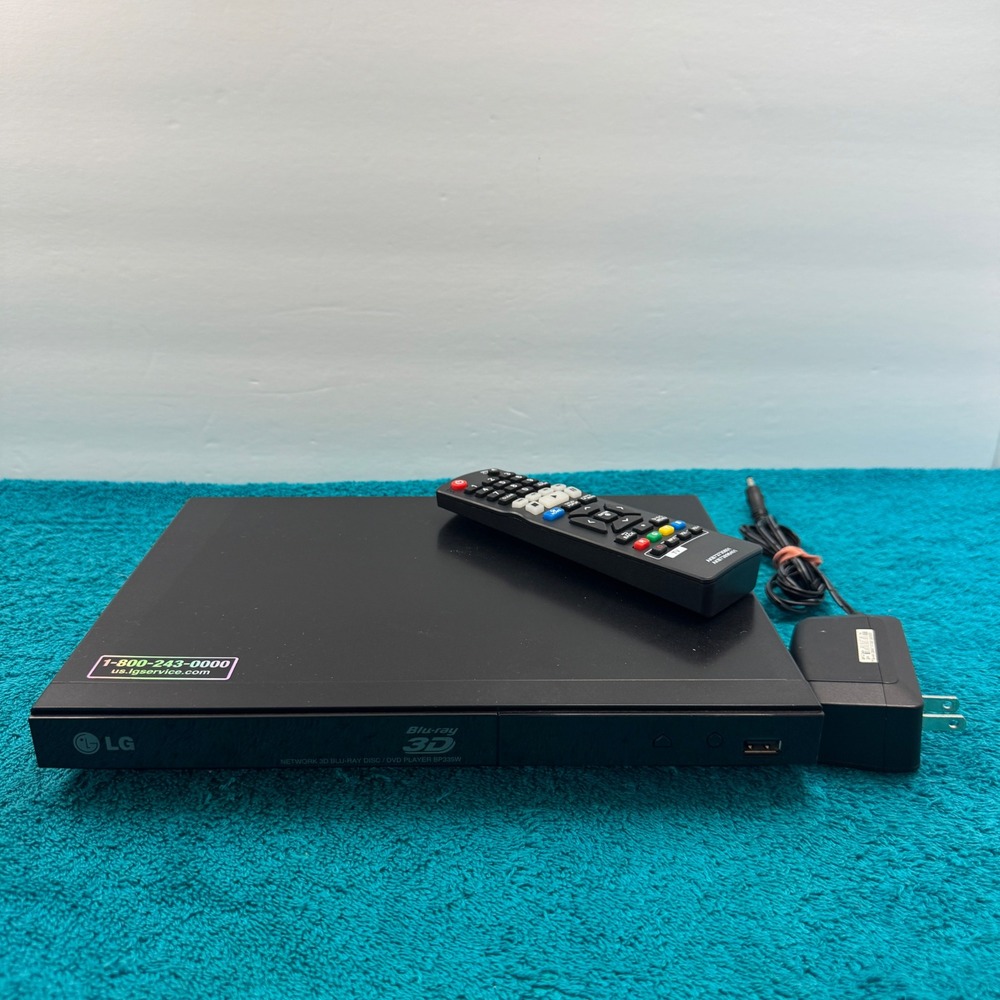 LG BP335W Network 3D Blu-ray Disc DVD Player Black with Remote and Power Cord